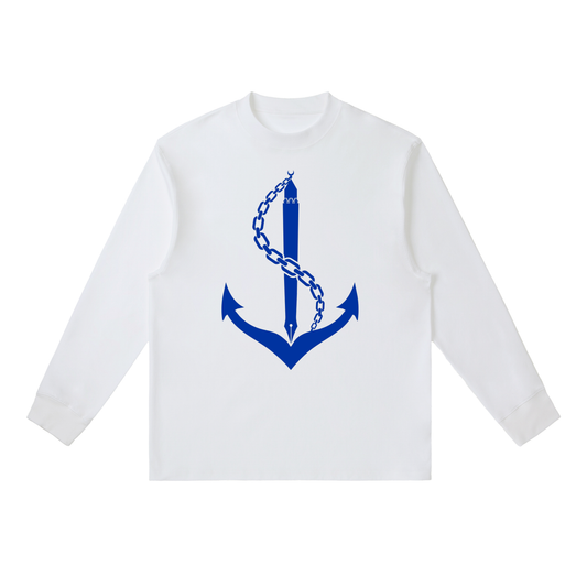 Arkview Varsity Long Sleeve Tee (White)