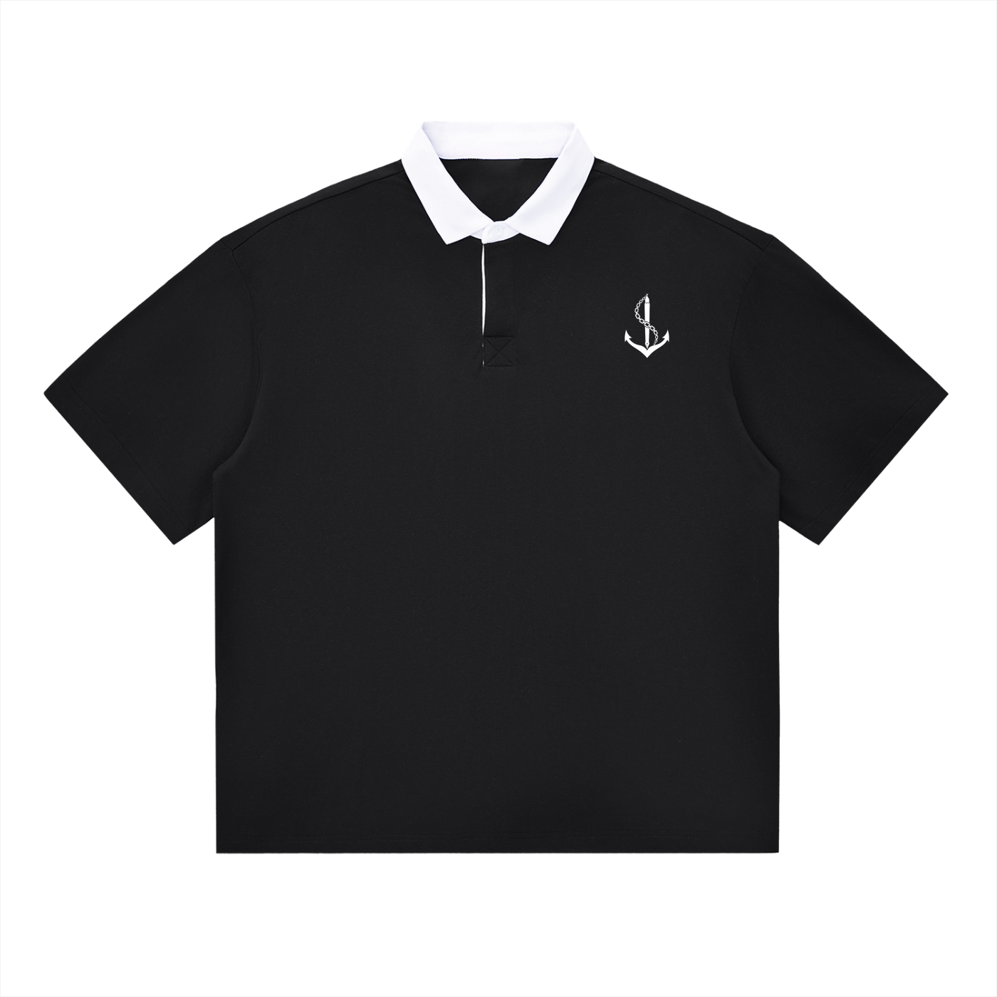 Arkview Essential Contrast Polo (Black)